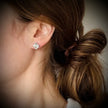 Clover Silver Stud Earrings
