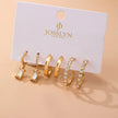 Crystal and Gold Earring Set