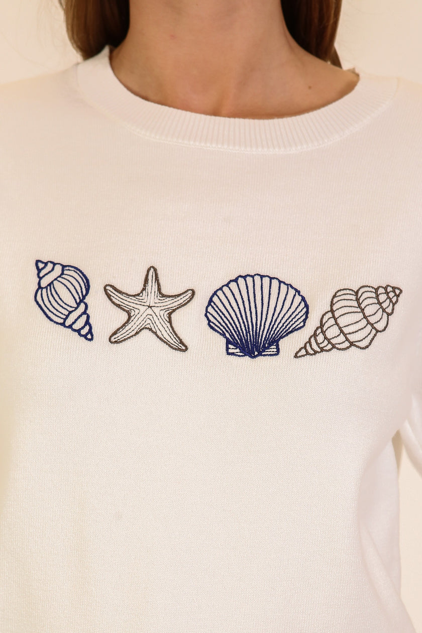 Coral Sweater Top