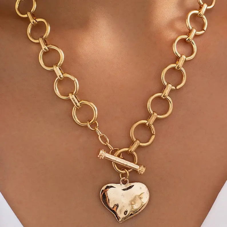 Notable Hammer Heart Necklace