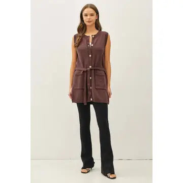 Dede Long Sweater Vest