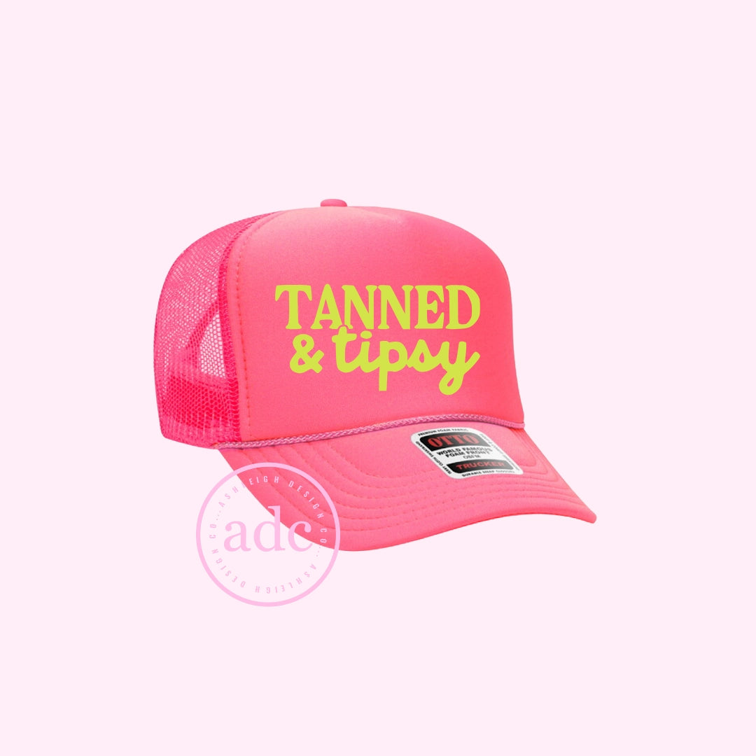 Tanned and Tipsy Foam Trucker Hat
