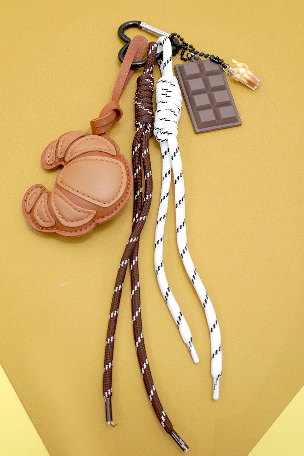 Croissant Chocolate Bag Charm
