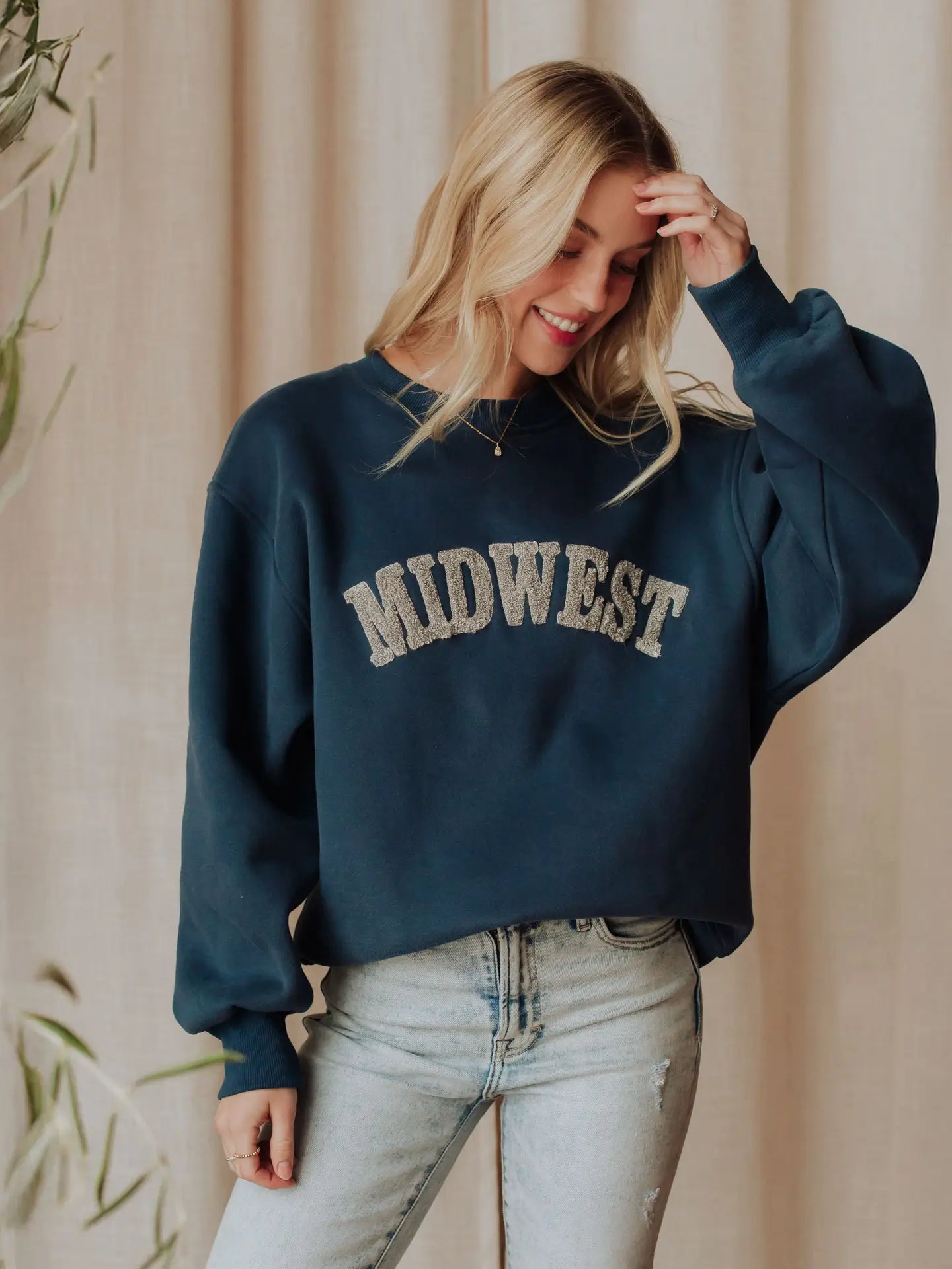 Dark Blue Midwest Crewneck
