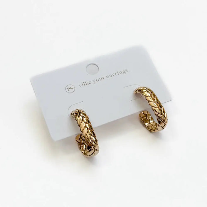 Braided Hoop Earrings