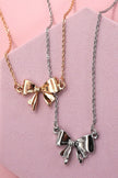 Dainty Bow Necklace