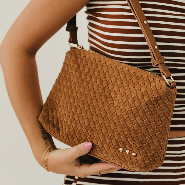 Suede Hobo Shoulder Bag
