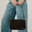 Suede Hobo Shoulder Bag