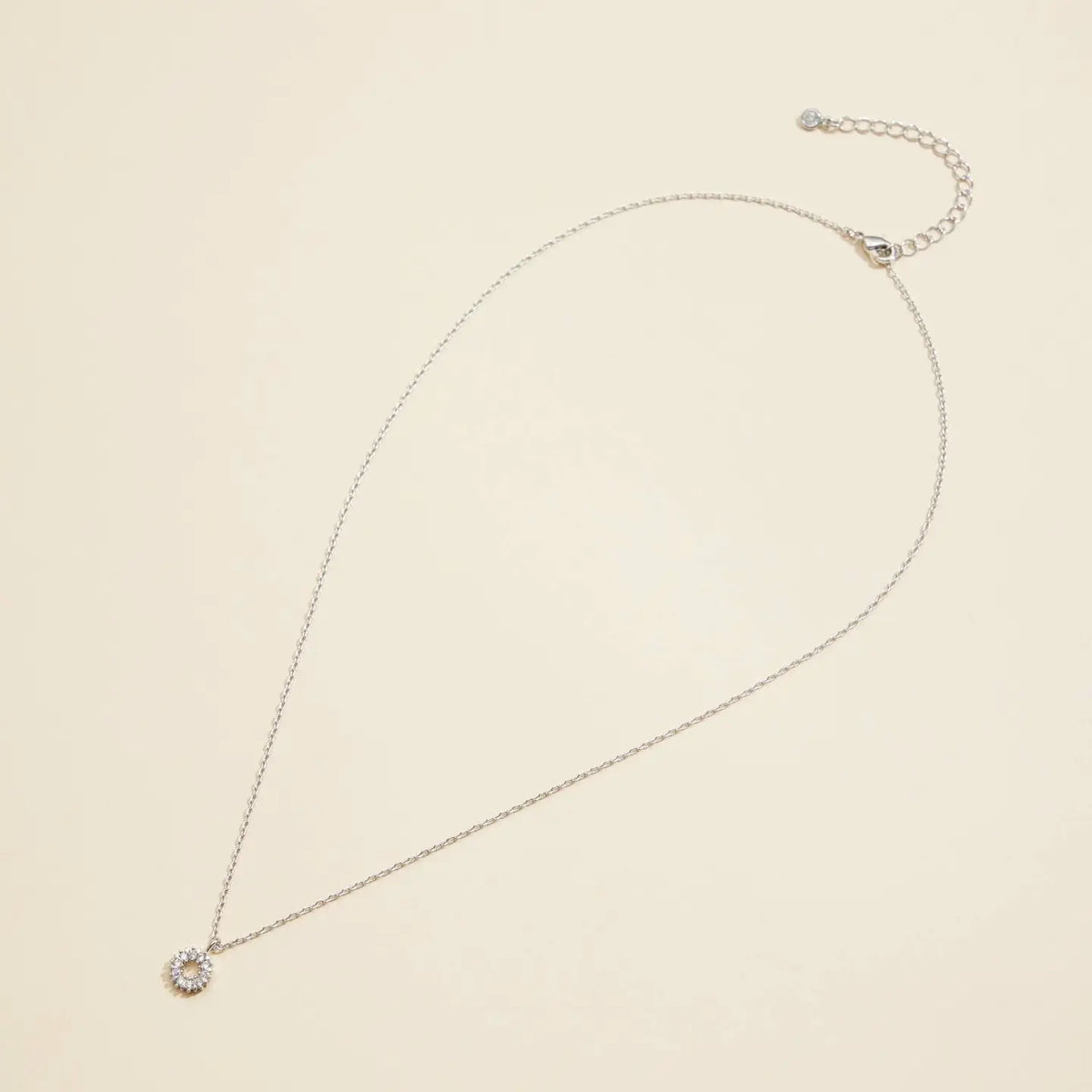 Hollow Circle Charm Necklace