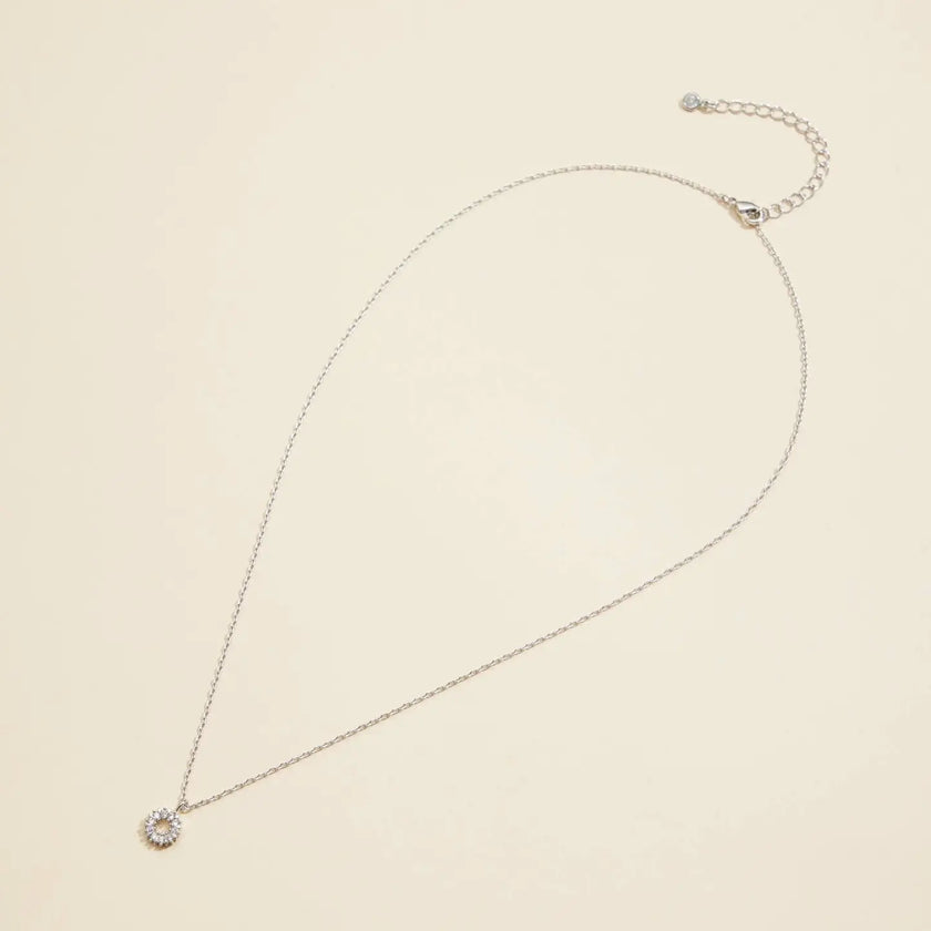 Hollow Circle Charm Necklace