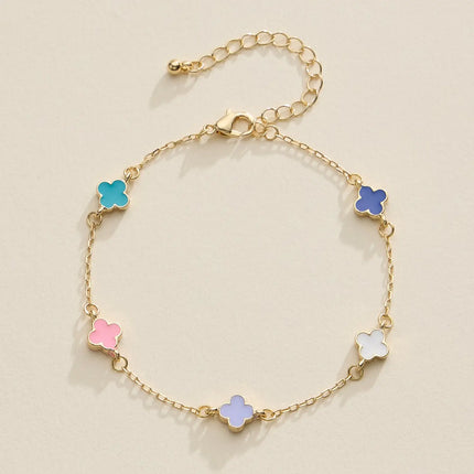 Mini Floral Chain Bracelet