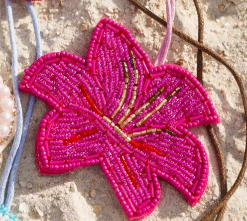 Hibiscus Bag Charm