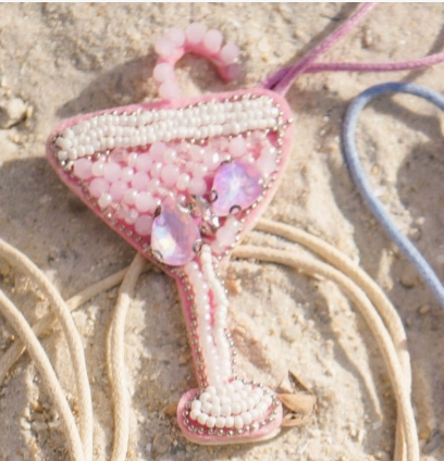 Pink Martini Bag Charm