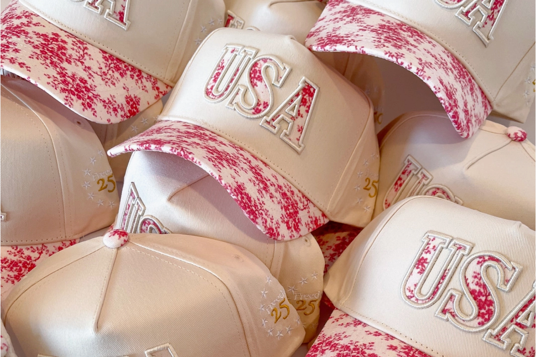 USA Floral Hat