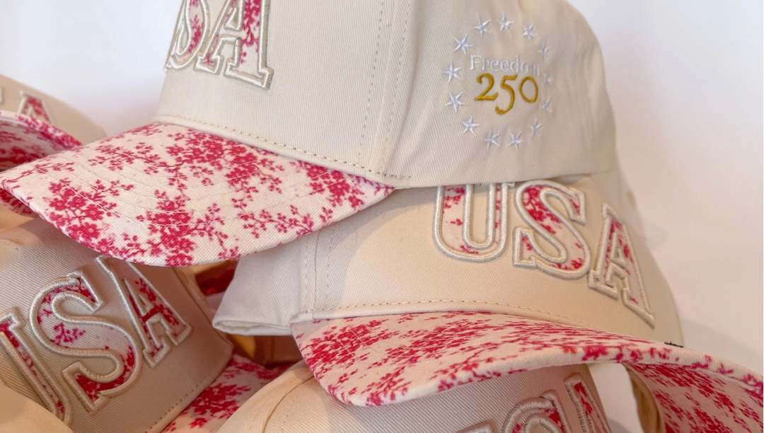 USA Floral Hat