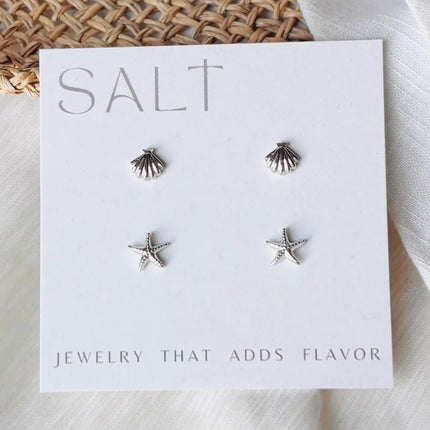 Seashell Starfish Earring Set