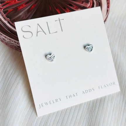 Dainty Heart Stud Earrings