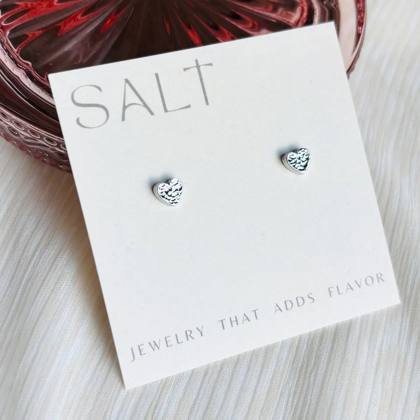 Dainty Heart Stud Earrings