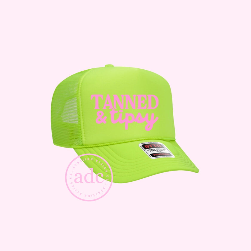 Tanned and Tipsy Foam Trucker Hat