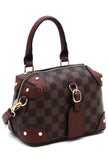 Monogram Buckle Satchel