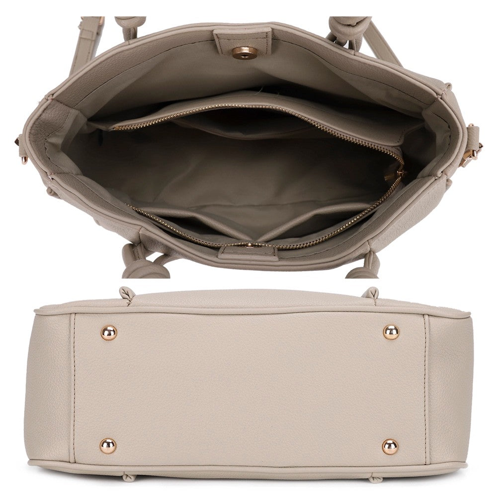 Leather Shoulder Tote Bag