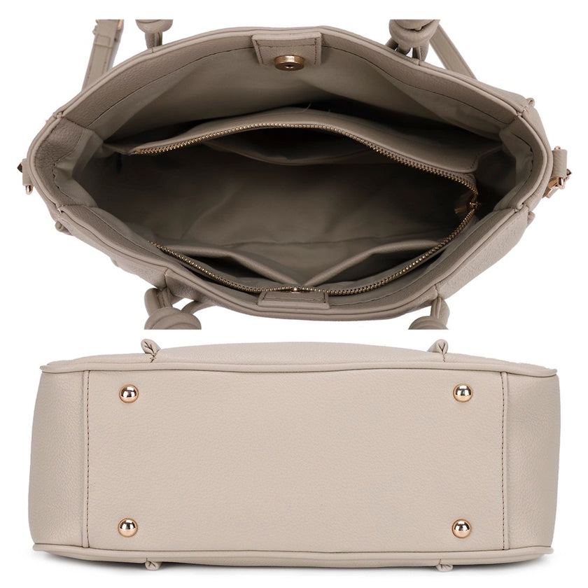 Leather Shoulder Tote Bag