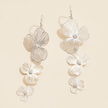Textured Floral Drop Earrings