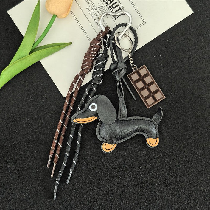 Chocolate Dachshund Bag Charm
