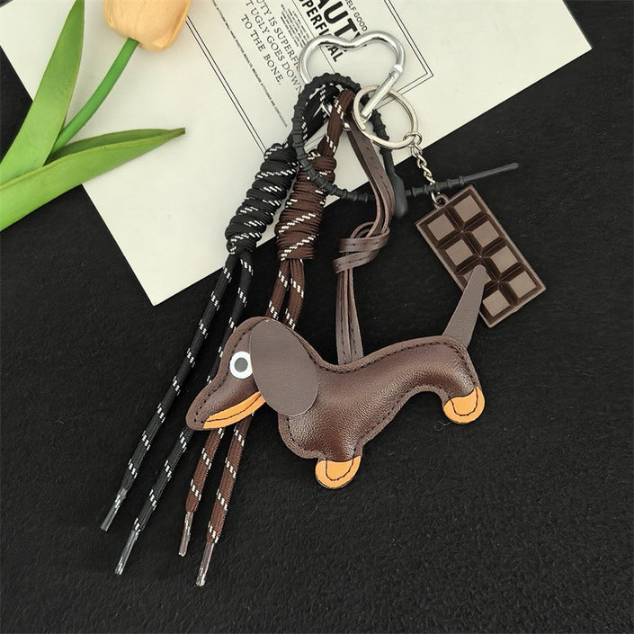 Chocolate Dachshund Bag Charm