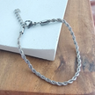 Silver Rope Bracelet