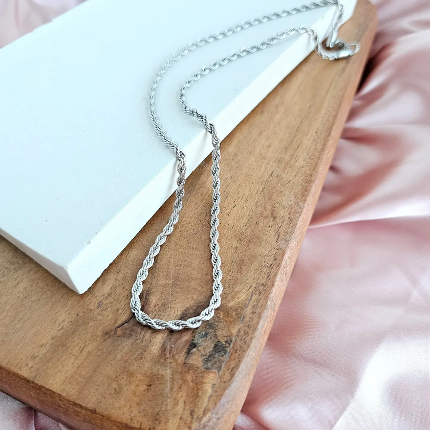 Silver Rope Necklace