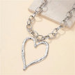 Silver Statement Heart Necklace