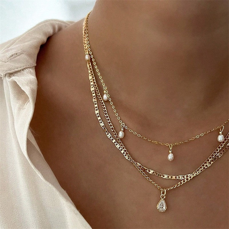 Layered Pearl Necklace