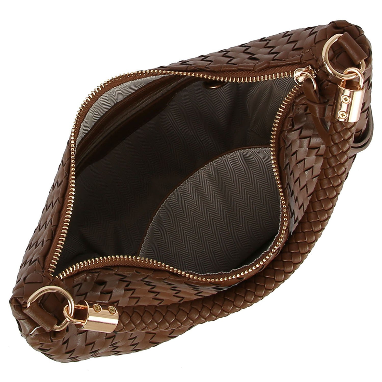 Woven Leather Shoulder Bag