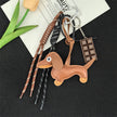 Chocolate Dachshund Bag Charm