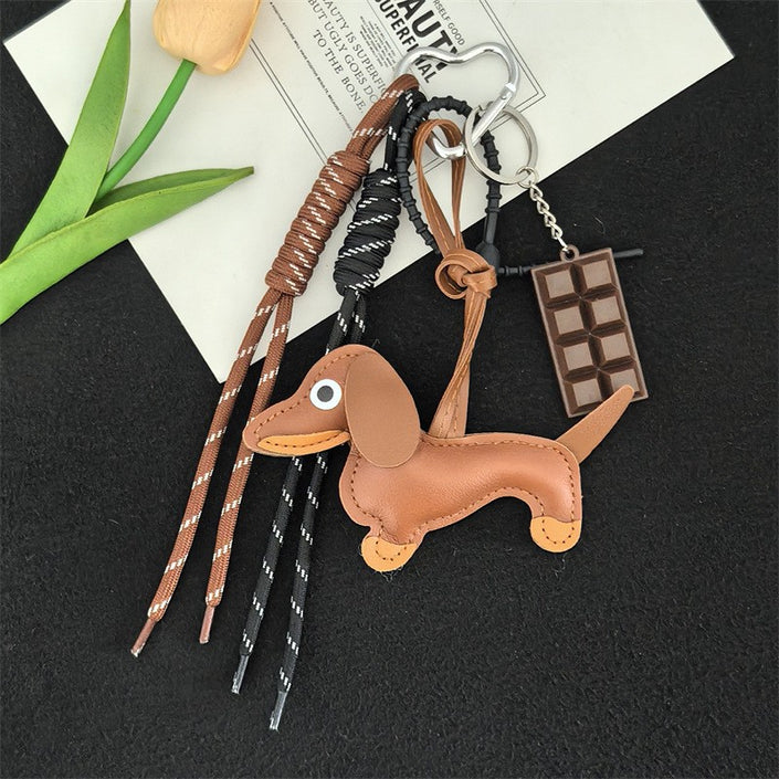 Chocolate Dachshund Bag Charm