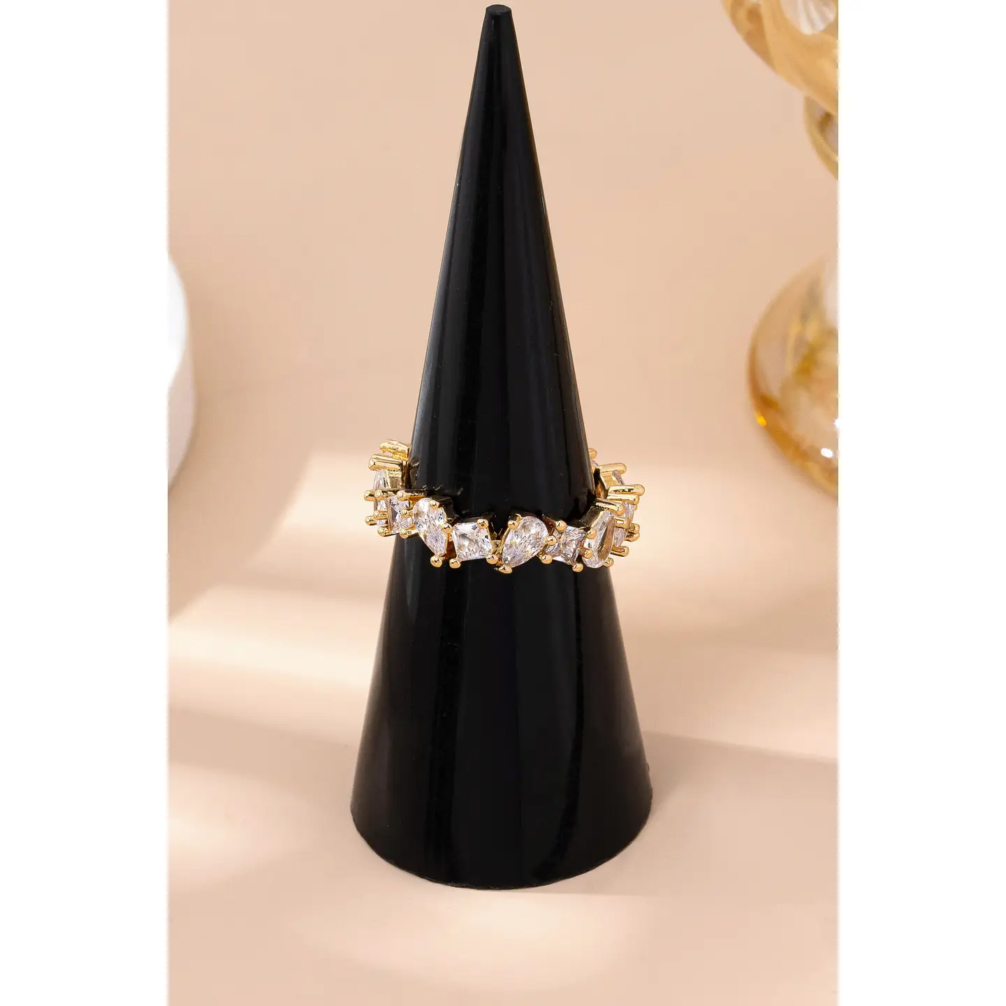 Teardrop Crystal Ring